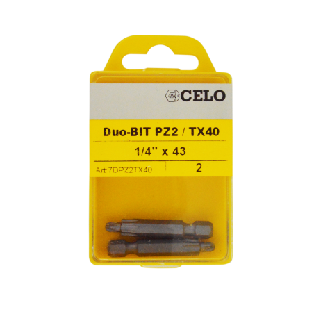 Speciell Duo-Bit PZ2/TX40 för isoleringsplugg IPL 60