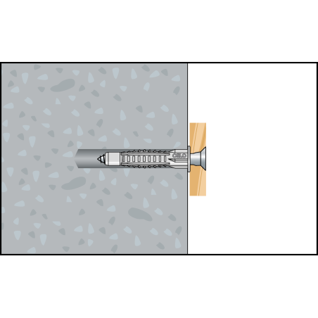 Universalplugg MZK 6 med skruv