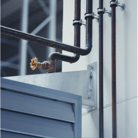 EPDM-gummiinfodrad rörklämma M8+M10 RI 60